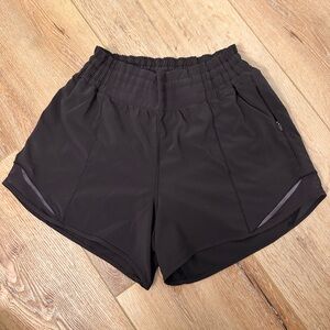 Lululemon hotty hot high rise lined shorts